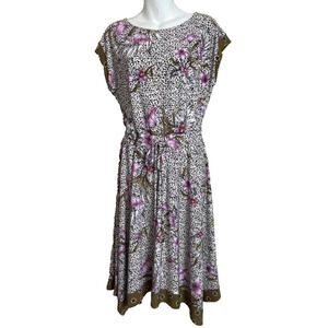 WHBM Floral Dress Size S – Cottagecore‎ Y2K Handkerchief Hem Elastic Waist